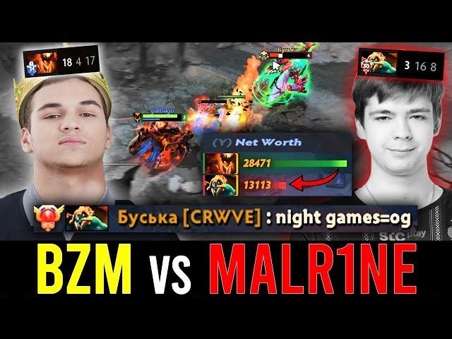 BZM First Pick SF vs MALR1NE HUSKAR Mid.. - NO MERCY!