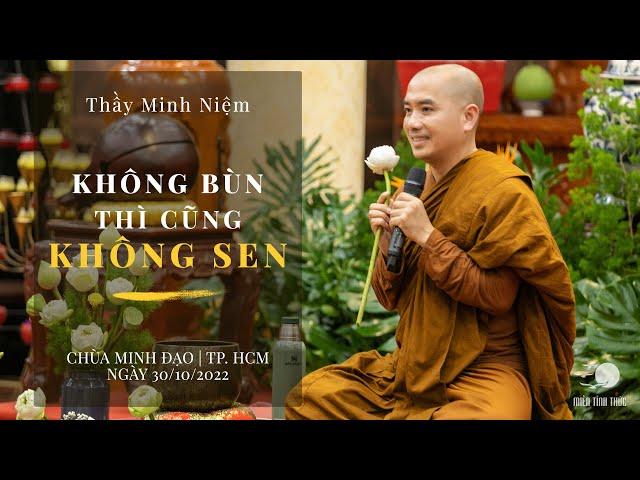 Thầy Minh Niệm | Không bùn thì cũng không sen | Chùa Minh Đạo | 30/10/2022