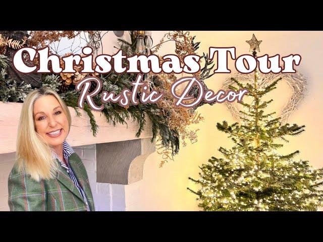 RUSTIC Christmas Decor ~ Christmas Tour 2022 ~ English Farmhouse Christmas