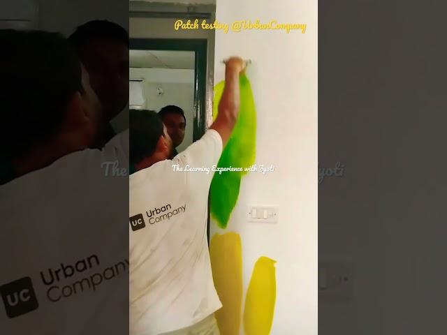 Getting the right Shade @UrbanCompany @UrbanClap #UrbanClap #PatchTesting #Wall share #KidsRoomDecor