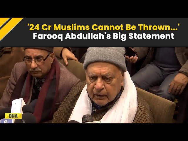 Sambhal Masjid Row: '24 Cr Muslims Can't Be Thrown Into Ocean...' Farooq Abdullah Sparks Controversy