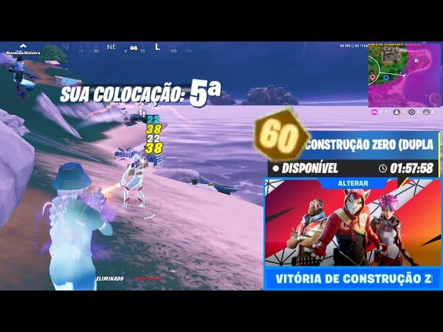 fiquei em 5° no meu 1° CAMPEONATO da VITÓRIA ZERO BUILD - FORTNITE FULL GAMEPLAY ep. 03