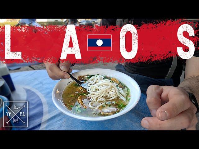 Lao Street Food in Vientiane!  | Amazing Laotian Noodles!! | Laos Travel Vlog