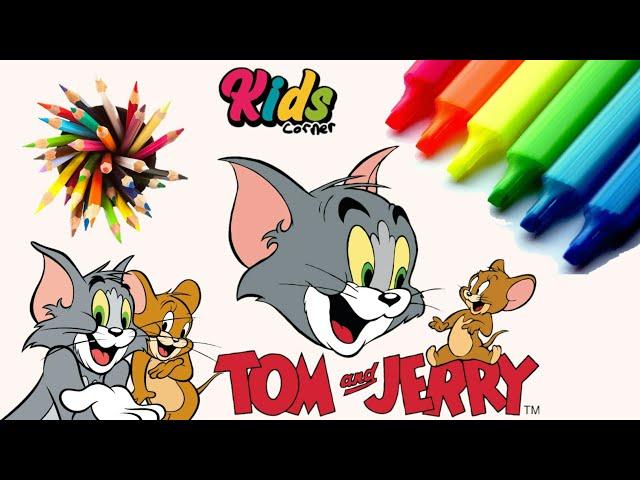 Tom & Jerry | ටොම් අැන්ඩ් ජෙරී | Lets Draw & Colour | #jnkidscorner Educational Activities