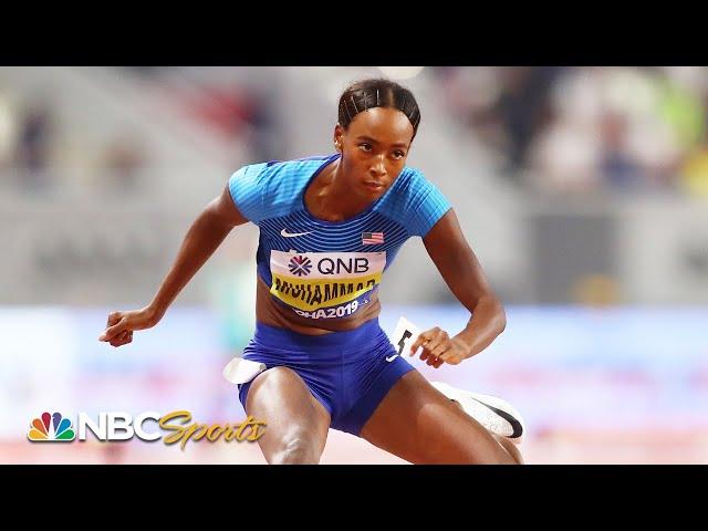 Dalilah Muhammad coasts to Doha 400m hurdle semifinal victory | NBC Sports