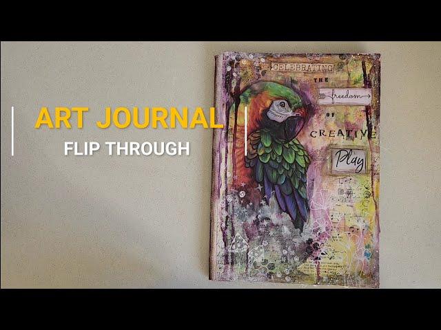 Art Journal flip through - no talking