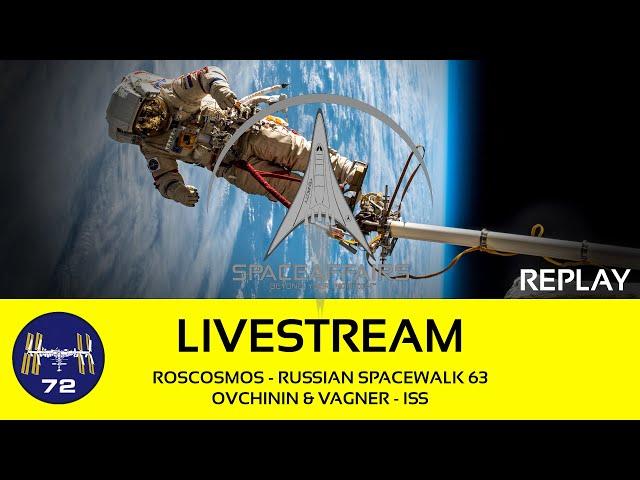 ISS Expedition 72 - Russian Spacewalk 63 - Ovchinin & Vagner - ISS - December 19, 2024