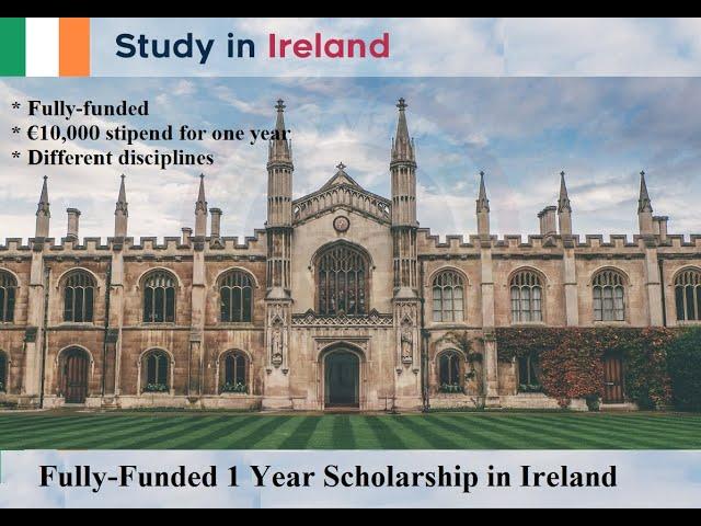 Fully-Funded Scholarship in Ireland: Non-EU Applicants