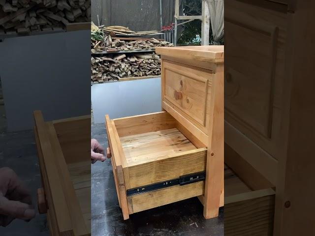 A Wooden Cabinet With A Secret Compartment #shortsviral #carpentry #woodworking