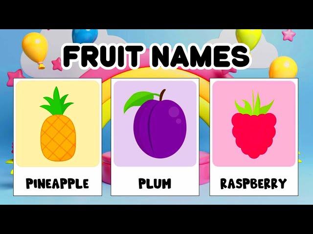 Cartoons – Kids Songs – Lagu Anak Anak | Learn Fruit Names | Super Renell Toddler Learning Video