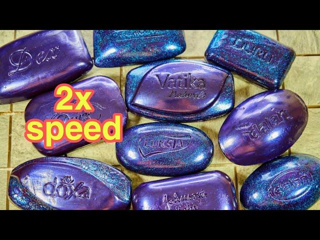 2X speed ASMR soap cutting. 4K @Bossin Asmr