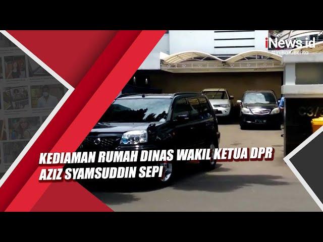 Suasana Kediaman Rumah Dinas Wakil Ketua DPR Aziz Syamsuddin Sepi