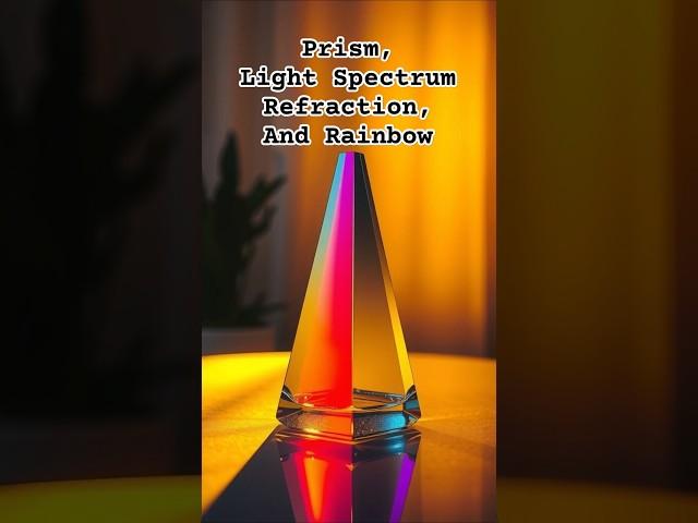 prism, light spectrum refraction, and rainbow