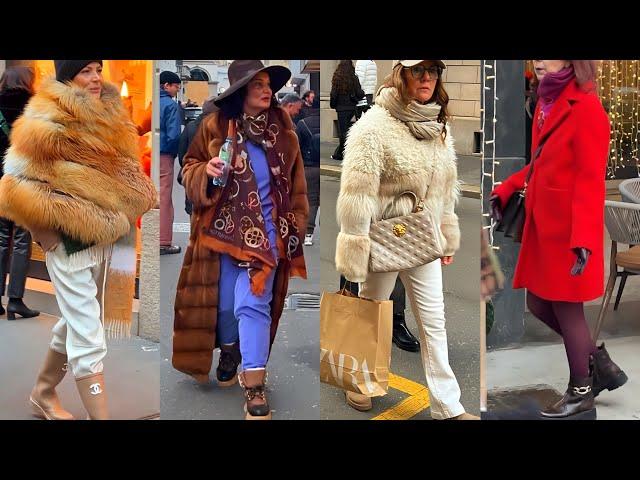 WINTER STYLISH OUTFITS IDEAS INSPIRED BY ITALIAN STREET FASHION MILAN 2025 | EUROPEAN LUXURY TRENDS