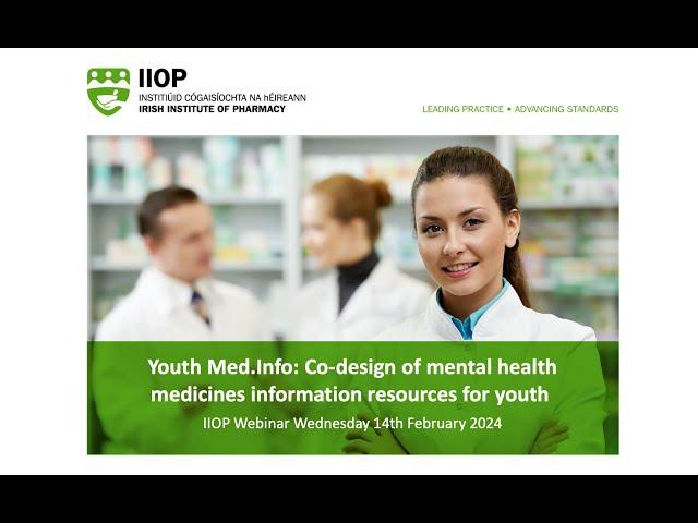 Youth Med.Info: Co-design of mental health medicines information resources for youth