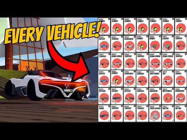 DO THIS NOW to get every Vehicle in Roblox Jailbreak Trading! (Winter 2024/2025)