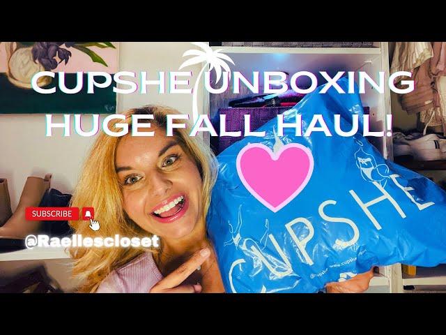 HUGE CUPSHE FALL HAUL! FIRST IMPRESSIONS UNBOXING #cupshe #affordablefashion