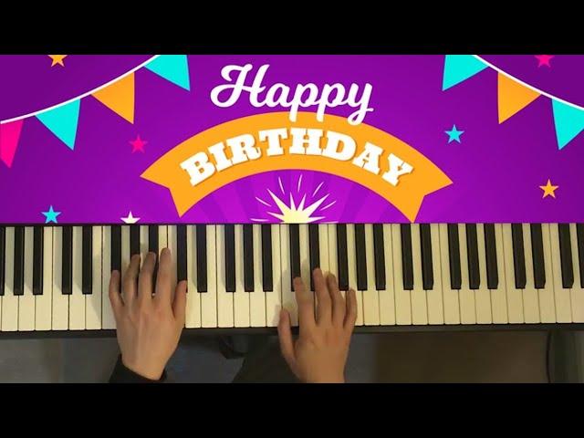 How To Play - Happy Birthday (Jazzy Piano Tutorial Lesson)