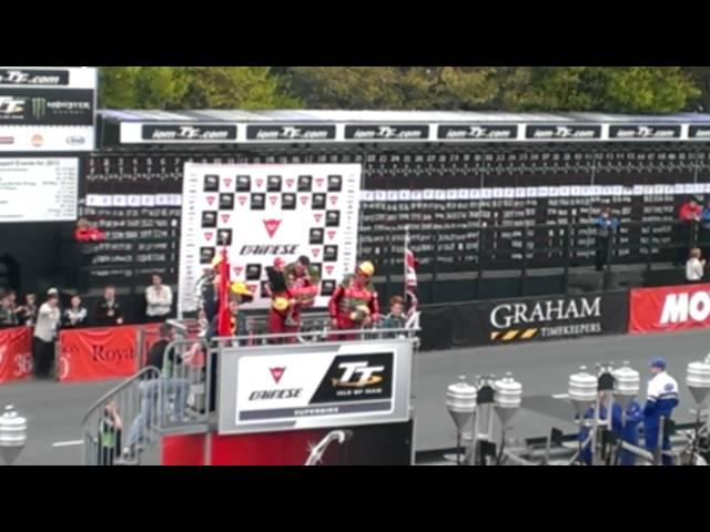 Superbike podium TT2013