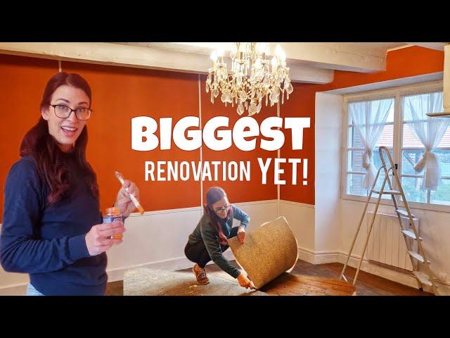 The DINING ROOM gets a MASSIVE MAKEOVER with my biggest renovation project yet!