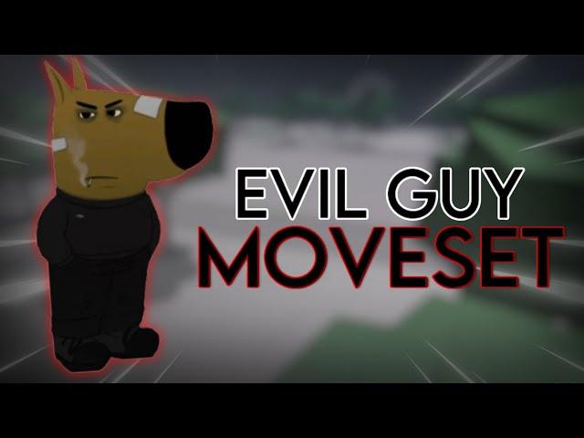 EVIL Guy Moveset In The Strongest Battlegrounds || #thestrongestbattlegrounds