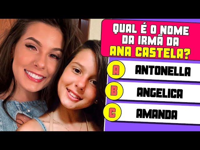 🩷SUPER QUIZ da ANA CASTELA Parte 2 Perguntas curiosas sobre a Ana Castela