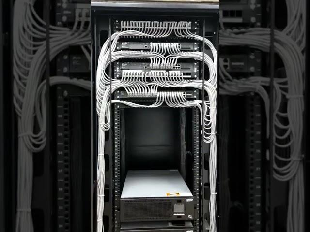 Intalled Network of Data Centre & Cable Management #opticalfibernetwork #gpon #tech