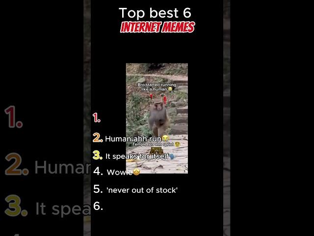 Top 6 best internet memes #funny #memes #internet #shorts #fyp