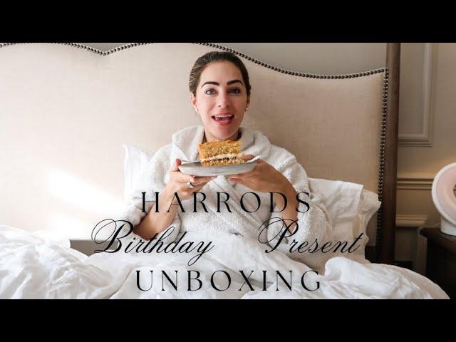 REAL TIME OPEN MY BIRTHDAY PRESENTS WITH ME & HARRODS UNBOXING | Lydia Elise Millen