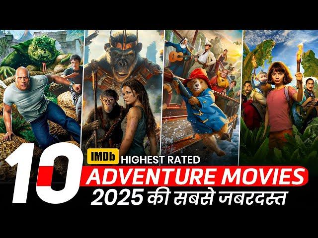 Top 10 Best Hollywood "ADVENTURE" Movies In Hindi | New Adventure Movies in Hindi | Adventure Movies