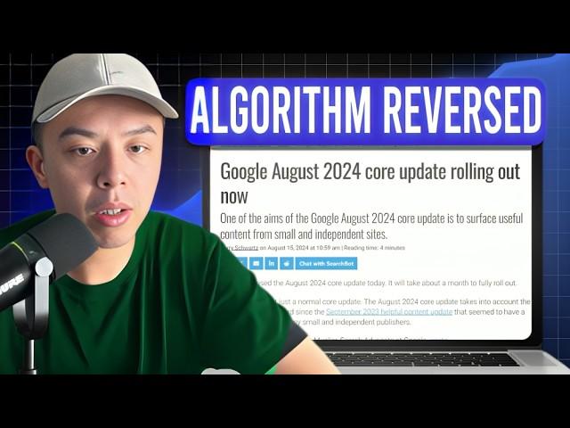 Google August Core Update (THE GREAT REVERSAL) - Building in Public Day 274