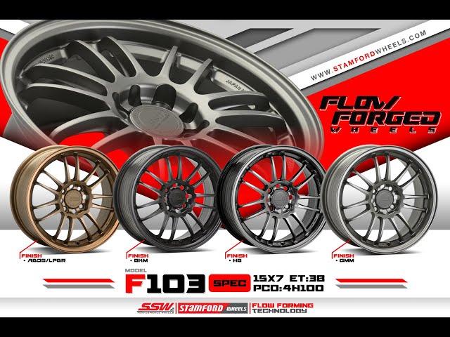 SSW Flowforged F103 15x7 4x100 by flowforming technology