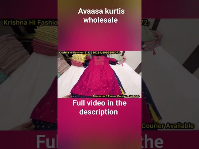 Avaasa Brand kurti wholesale #fashion #chickpet #bangalore #wholesale #kurtis #wholesaleclothing