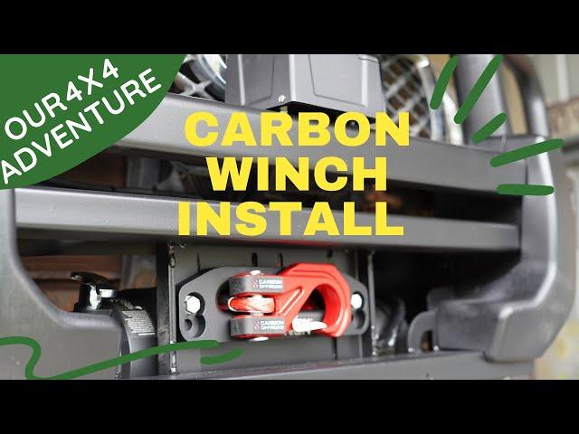 Carbon 12k V2 Winch Install into a Nissan Patrol