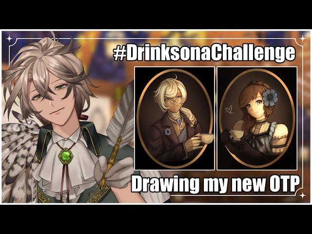 Drawing tea as anime characters | #DrinksonaChallenge【Vilhelm Vanderbos | globie】