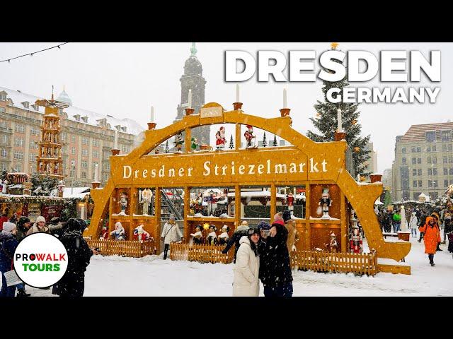 Christmas Markets of Dresden, Germany - 4K 60fps with Captions