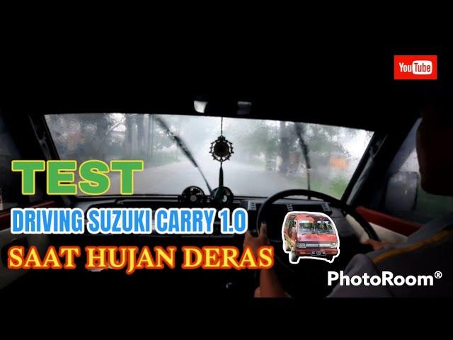 TEST Driving suzuki carry 1.0 Saat hujan derass||(CarryVLOG69)