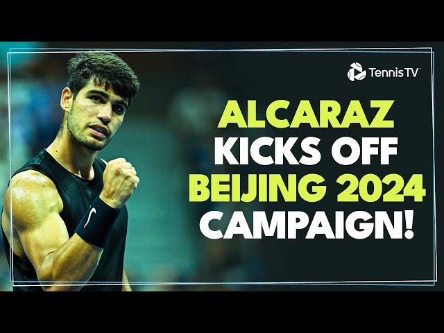 Carlos Alcaraz vs Giovanni Mpetshi Perricard | Beijing 2024 Highlights