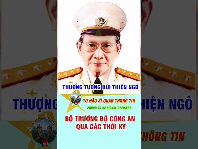 Bộ trưởng Bộ công an qua các thời kỳ #chinhtri