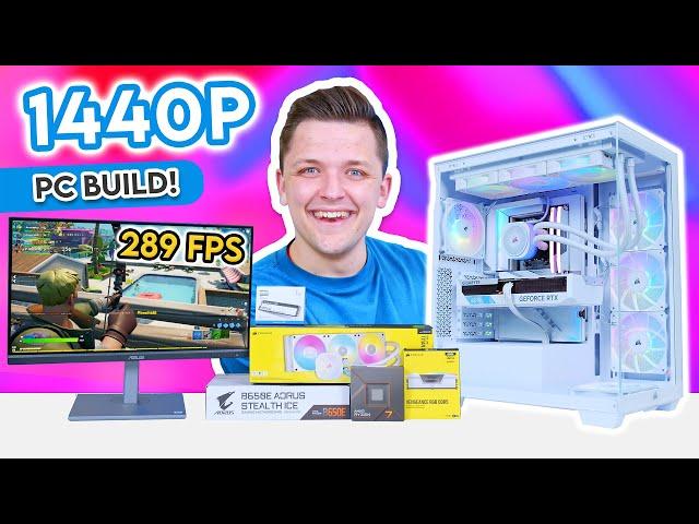 Building an All-White 1440p Gaming PC!  [ft. RTX 4070 SUPER & Corsair 3500X!]