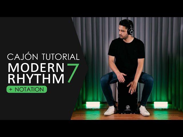 How to play alternative rock with cajon?( Rhythm 7 ) #alternativerock #cajon #rock #notation