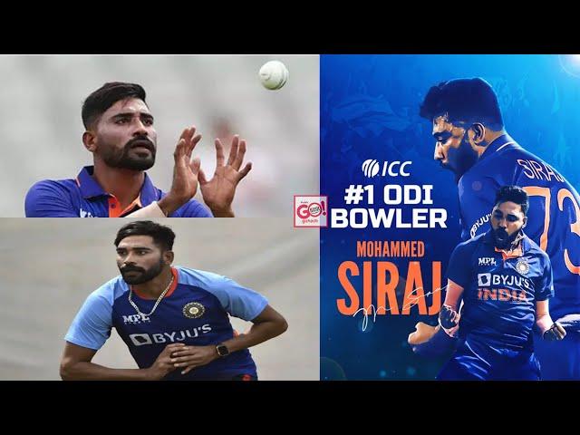 MOHAMMED SIRAJ BECOMES NO. 1 BOWLER IN MEN’S ODI PLAYER RANKINGS