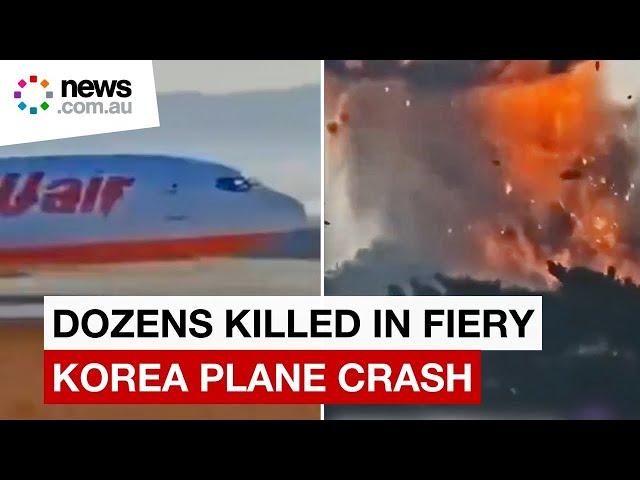 Plane crashes on landing in South Korea