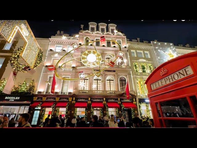 LONDON CHRISTMAS LIGHTS  TOUR,FESTIVE CROWDS, LONDON CHRISTMAS WALK, MAYFAIR