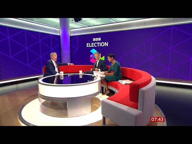 GE2024: Nigel Farage runs rings around BBC Breakfast presenters (14June24)