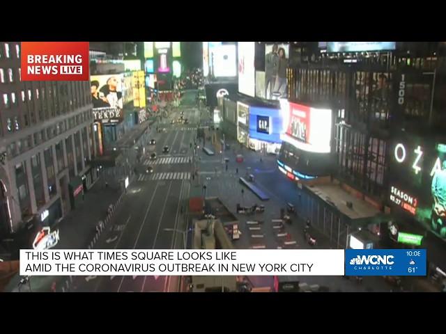 Times Square during the coronavirus outbreak