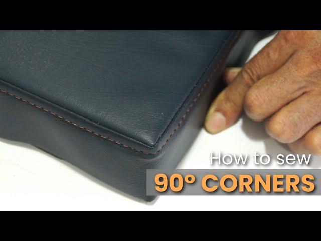 How to sew  90° Corners - Car Upholstery Basics