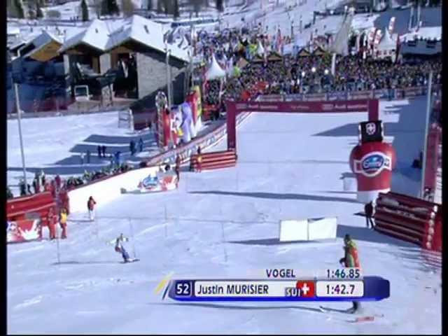 Justin Murisier Val d'isère 2ème manche slalom