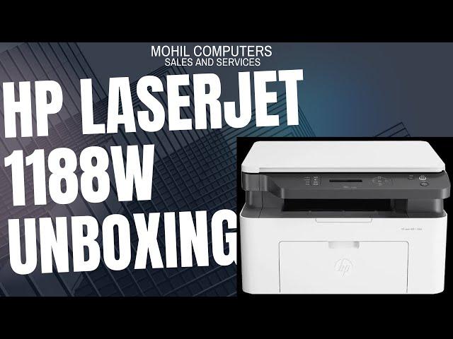 HP Laserjet MFP 1188w Unboxing and installation