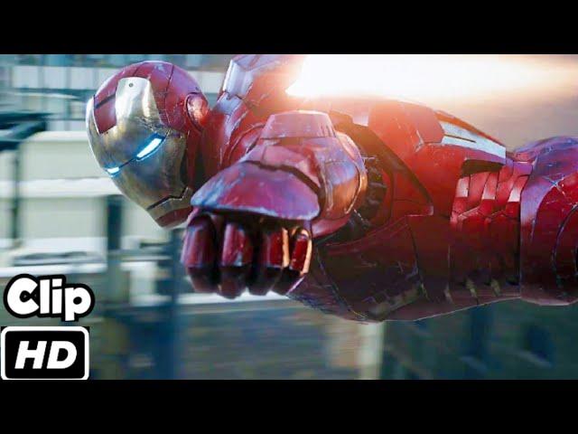 Iron Man Nuclear Missile Scene in Hindi The Avengers Hulk Saves Tony Stark Scene Movie Clip HD